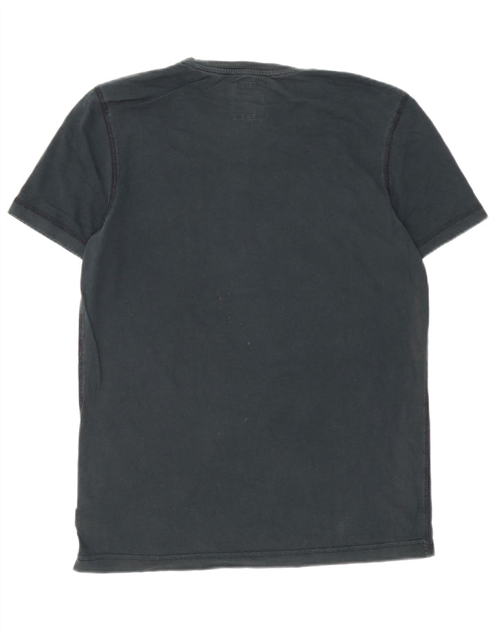 Camiseta gráfica masculina G-Star Top médio algodão preto