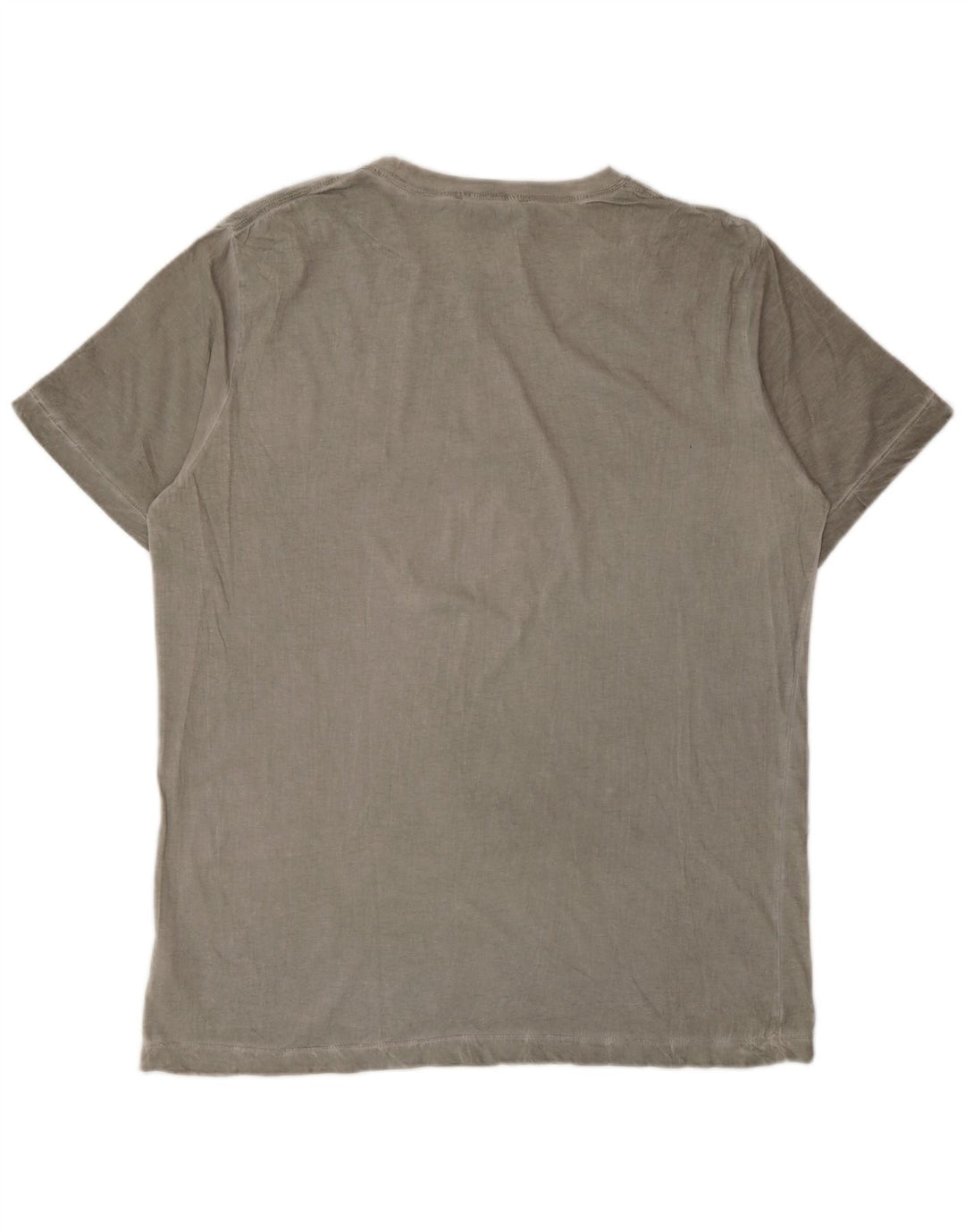 Camiseta masculina Diesel Top grande algodão cinza