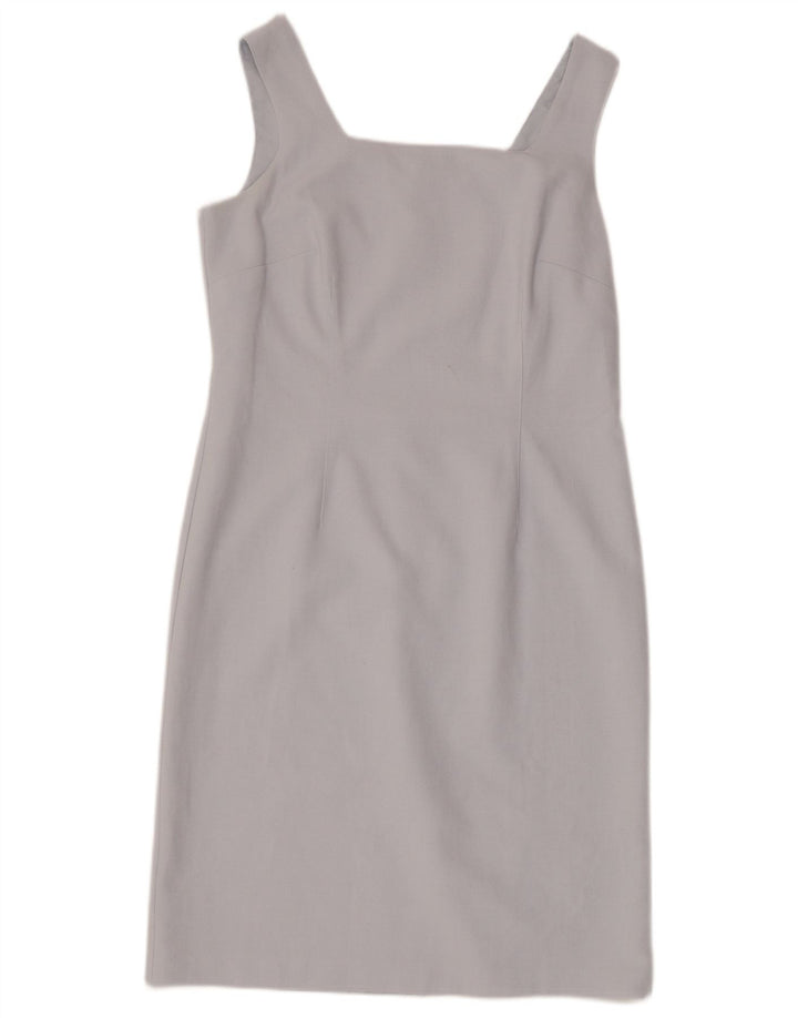 Vestido feminino Marks & Spencer St. Michael sem mangas Reino Unido 14 grande azul