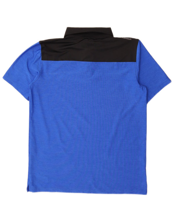 Camisa polo Under Armour Boys Heat Gear 13-14 anos XL azul colorblock