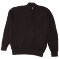 Suéter masculino Jack Wills com zíper e gola XL de algodão preto