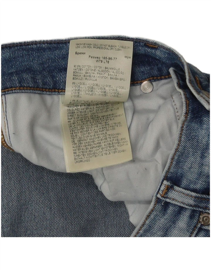 Lee Mens Luke Slim Jeans W31 L30 Azul Algodão