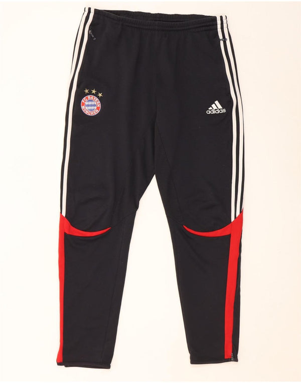 Calça de treino Adidas Womens FC Bayern Munchen Reino Unido 44/46 Grande Azul Marinho