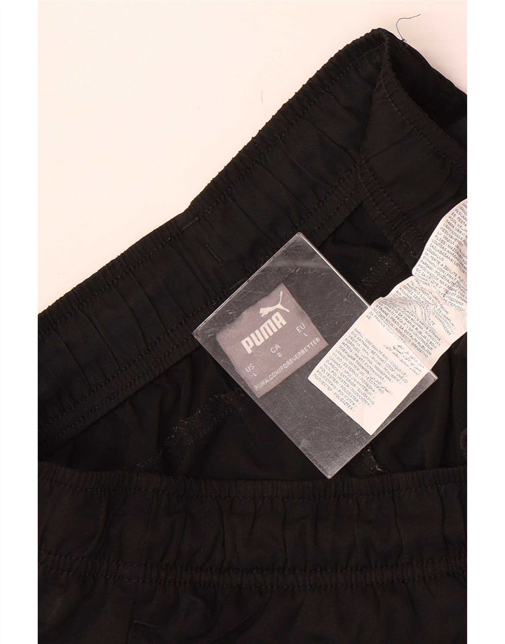 Shorts esportivos masculinos Puma grande poliéster preto