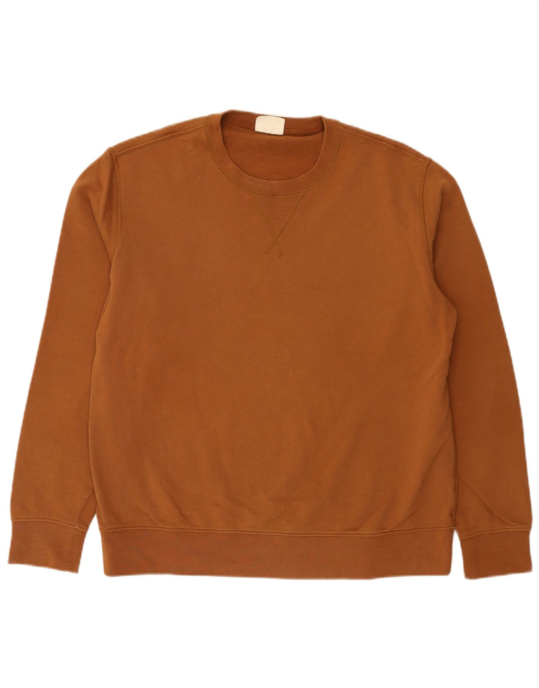 Suéter masculino Marks & Spencer grande algodão marrom