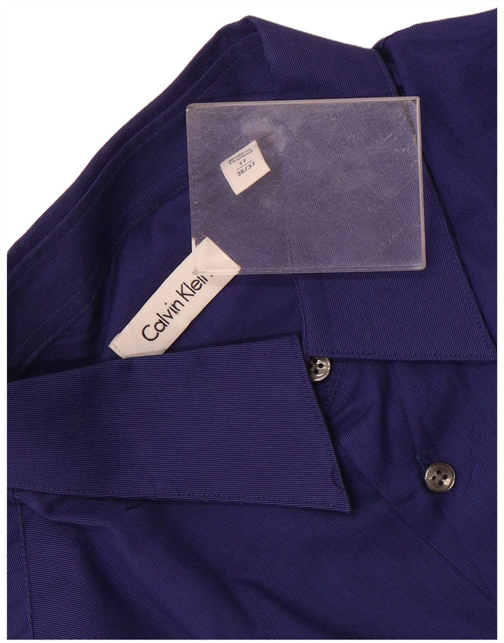 Camisa masculina Calvin Klein tamanho 17 XL azul