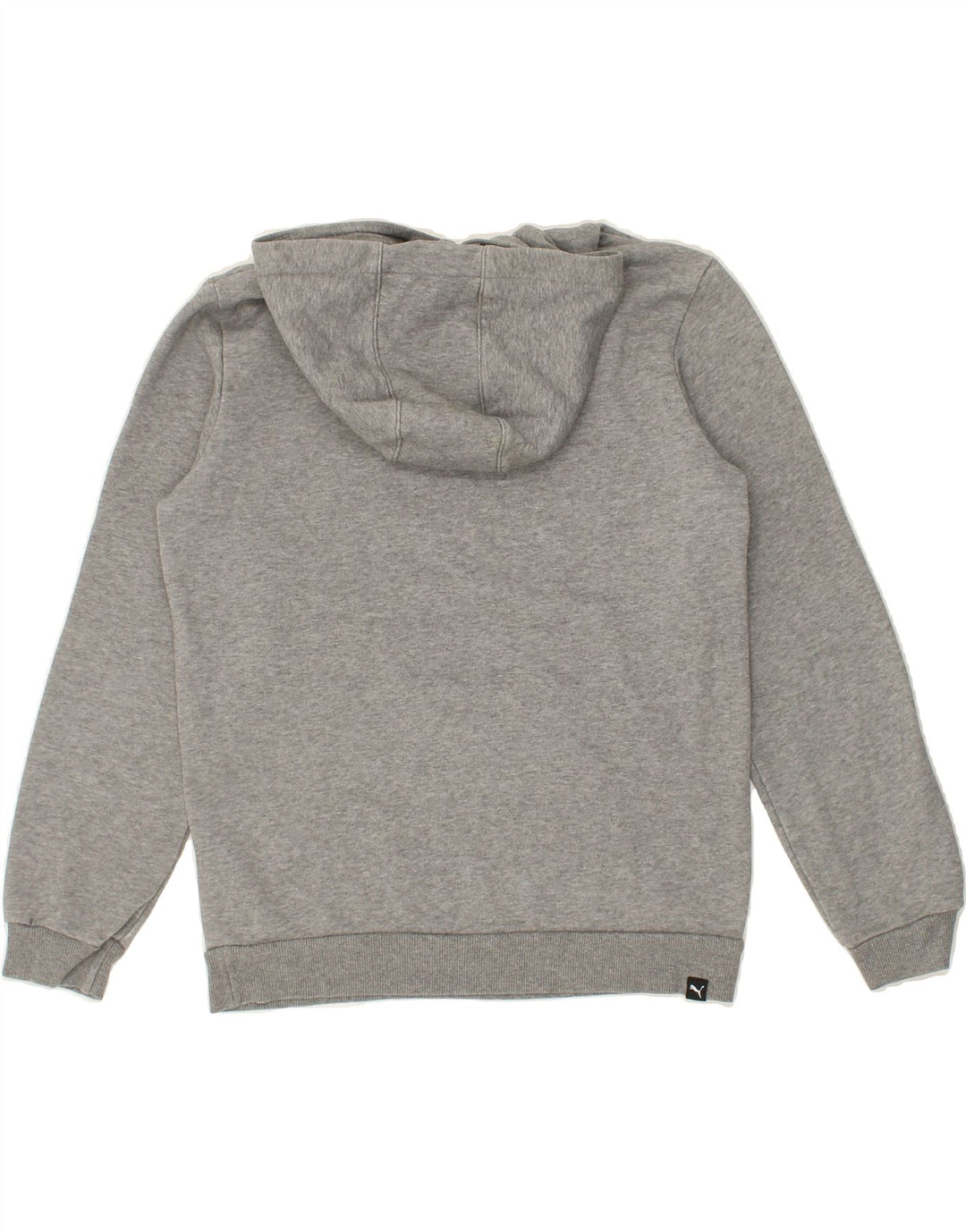 PUMA Boys Graphic Hoodie Jumper 13-14 Years Grey Cotton Vintage Puma and Second-Hand Puma from Messina Hembry 