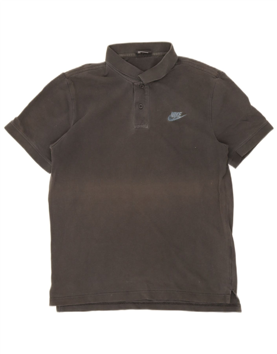 Camisa polo masculina Nike algodão cinza médio
