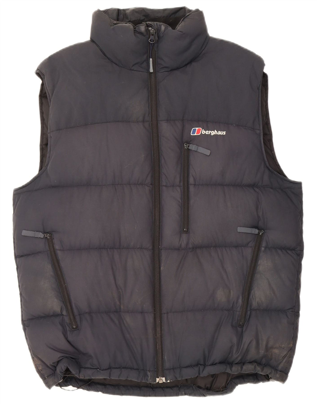 Colete acolchoado masculino Berghaus UK 38 poliéster preto médio