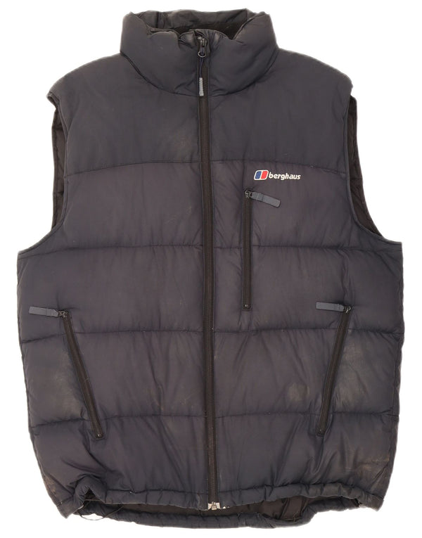 Colete acolchoado masculino Berghaus UK 38 poliéster preto médio