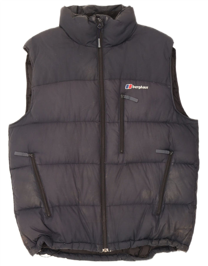 Colete acolchoado masculino Berghaus UK 38 poliéster preto médio