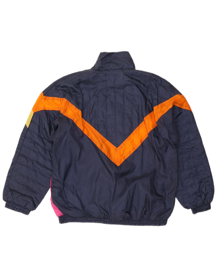 James Arrow Jaqueta masculina de treino XL XL Azul marinho Colourblock Poliéster