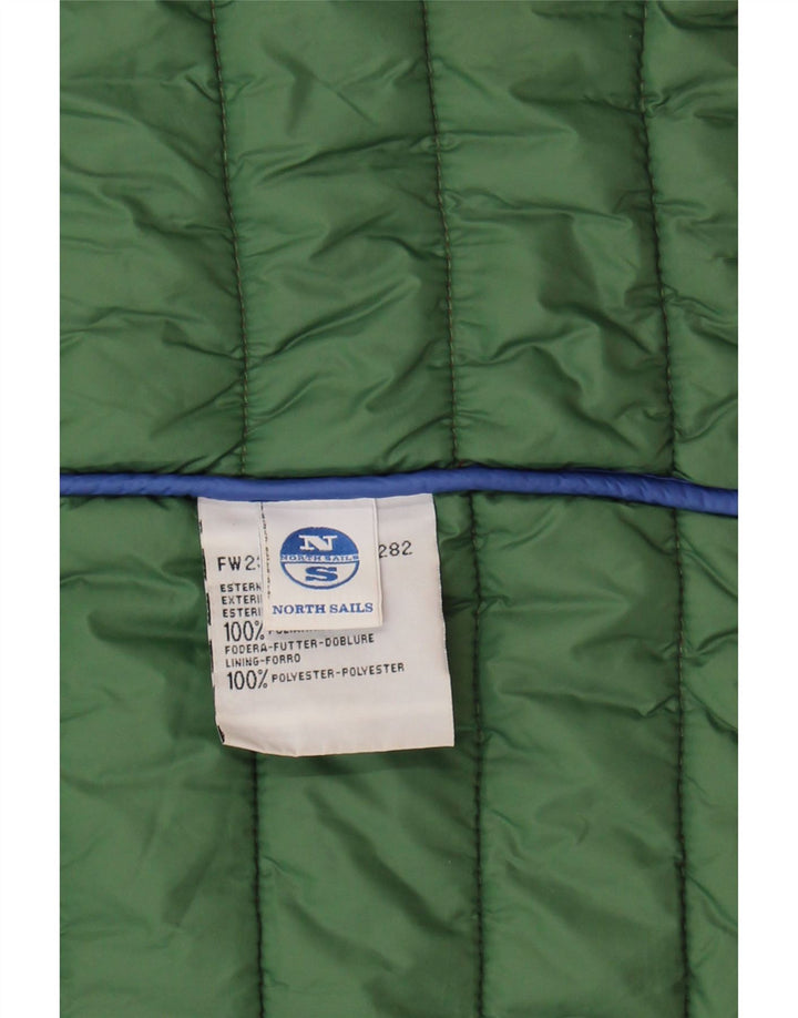 NORTH SAILS Womens Padded Gilet UK 14 Medium Pink Polyamide Vintage North Sails and Second-Hand North Sails from Messina Hembry 