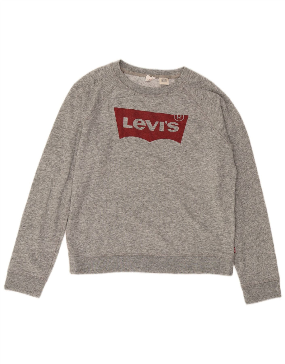 Moletom gráfico feminino Levi's Jumper UK 14 cinza médio manchado
