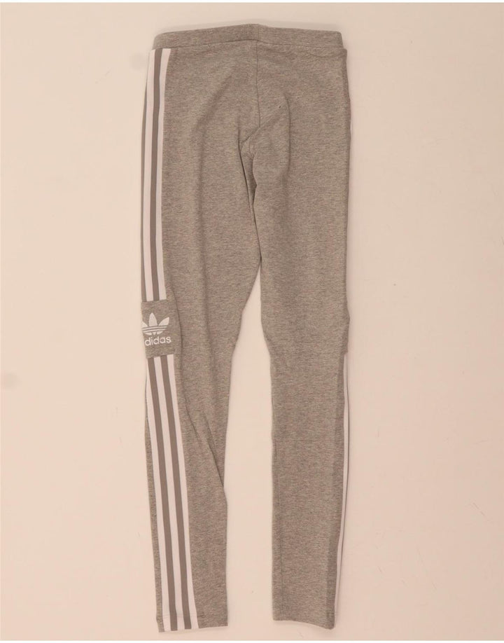ADIDAS Womens Leggings UK 6 XS  Grey Cotton Vintage Adidas and Second-Hand Adidas from Messina Hembry 