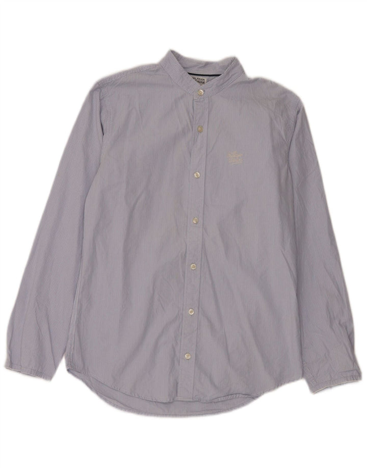 Camisa masculina Tommy Hilfiger pequena listra azul