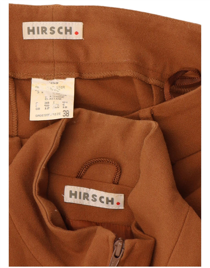 Conjunto feminino Hirsch de 2 peças EU 38 médio W28 L34 poliéster marrom