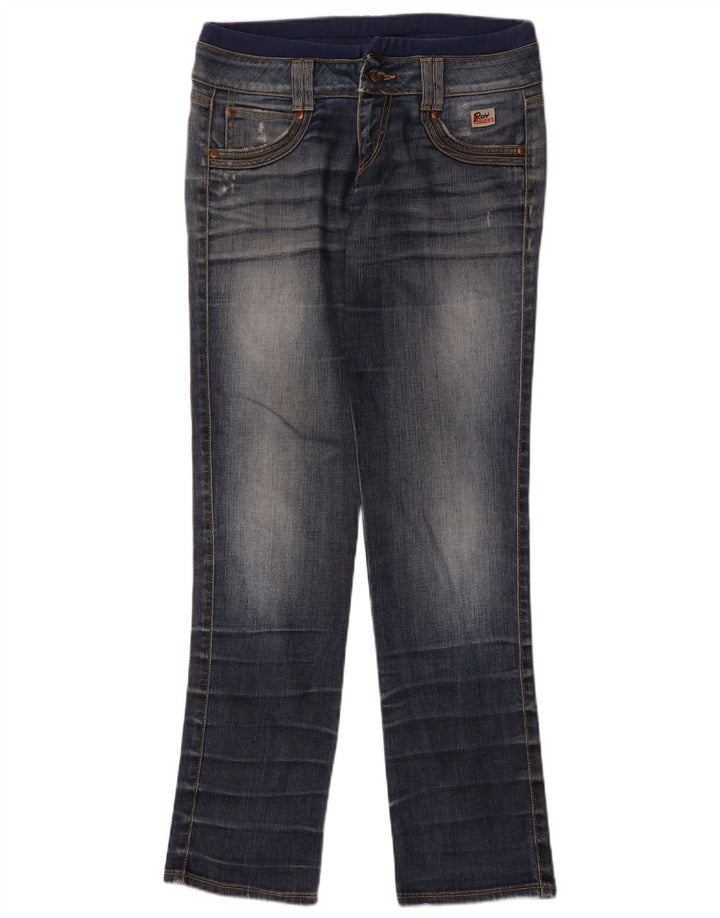 ROY ROGERS Jeans retos femininos IT 44 médio W30 L33 algodão azul
