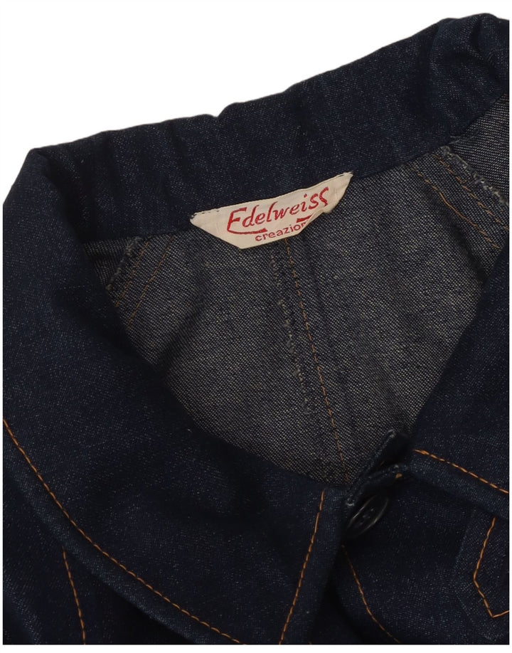 Casaco jeans masculino superdimensionado VINTAGE UK 18 XL azul marinho