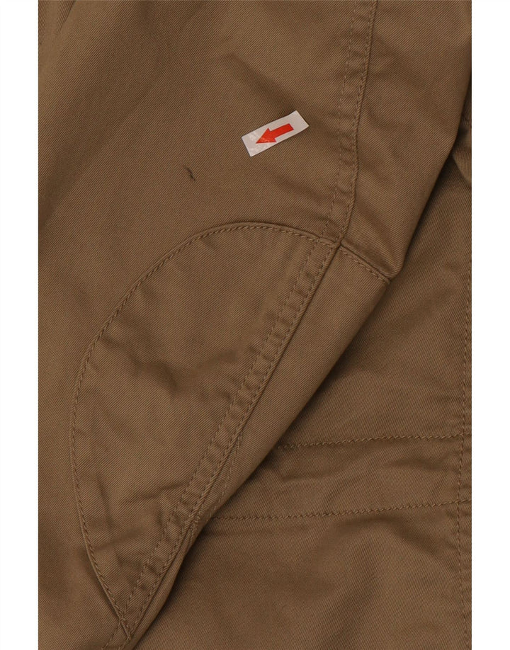 Jaqueta utilitária masculina Diesel UK 40 grande algodão bege