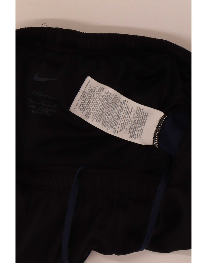 Shorts esportivos femininos Nike Dri Fit UK 12 médio preto colorblock poliéster