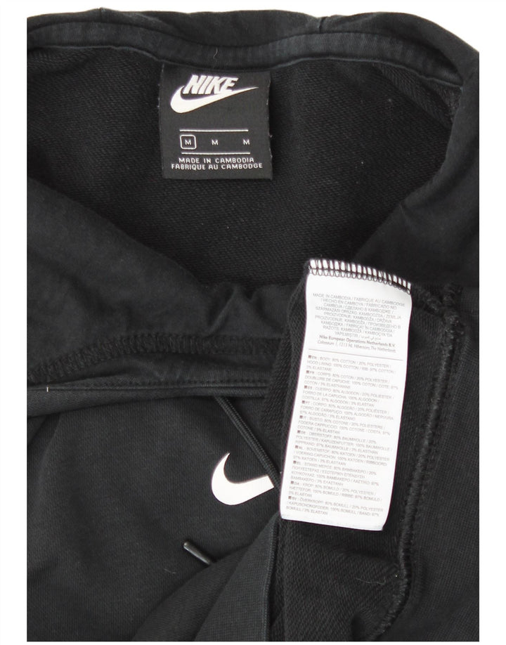 Jumper com capuz gráfico feminino Nike UK 14 médio algodão preto