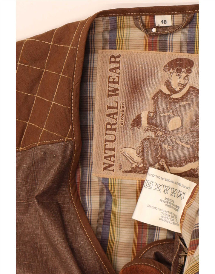 Jaqueta utilitária masculina Conbipel Natural Wear IT 48 Medium Brown Colourblock