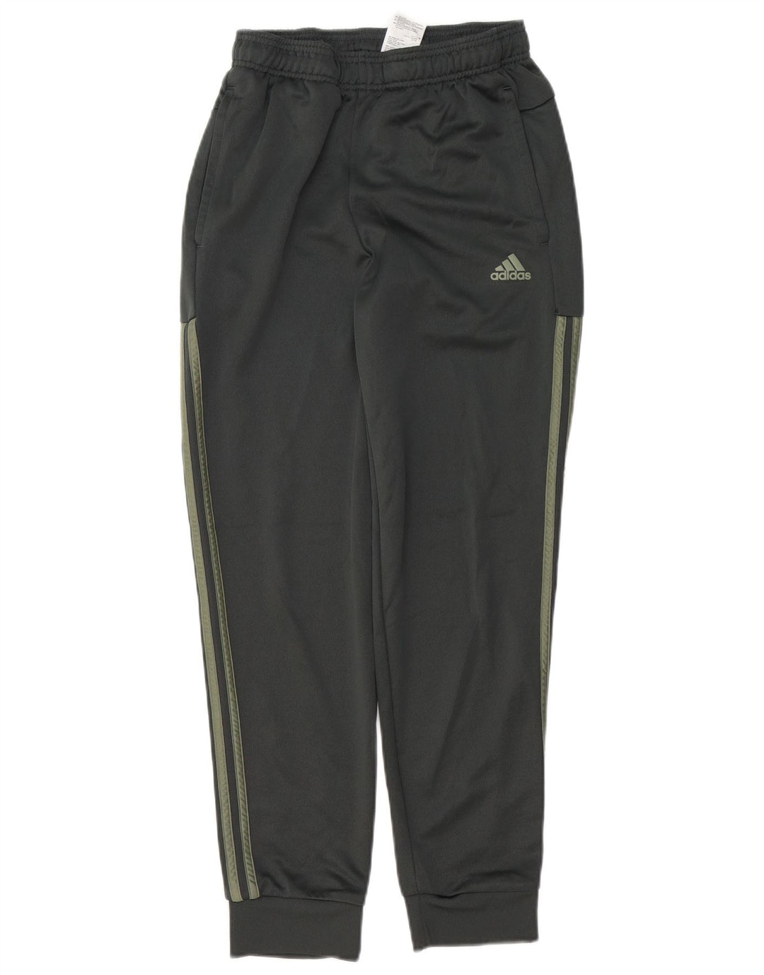 Adidas Mens Calças de treino Joggers Pequeno Poliéster Cáqui