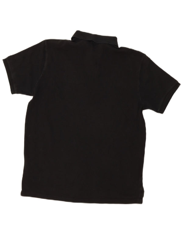 Polo Ralph Lauren Mens Custom Slim Fit Camisa Grande Algodão Preto