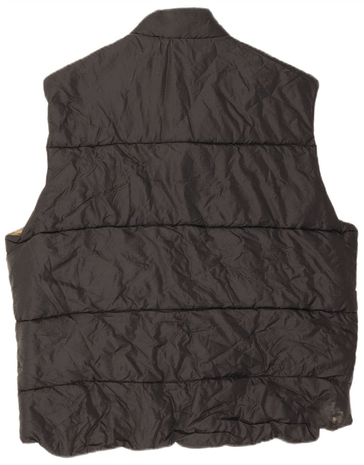 Colete acolchoado reversível masculino North Sails UK 40 grande preto
