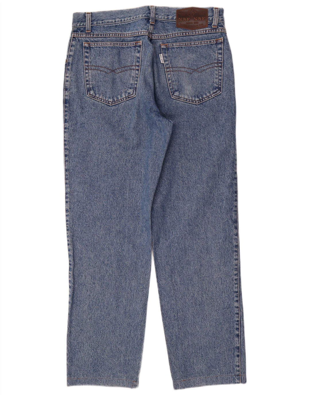 Calça jeans reta masculina Naf W34 L30 algodão azul