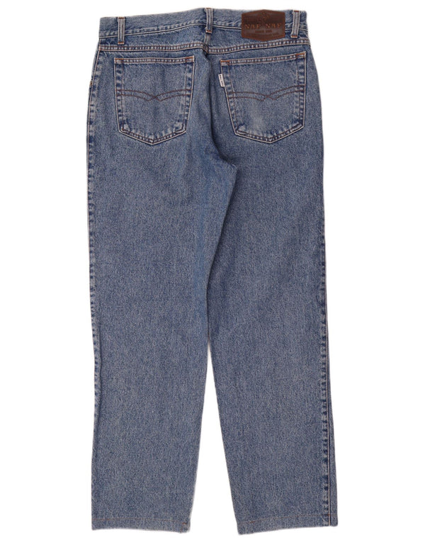 Calça jeans reta masculina Naf W34 L30 algodão azul