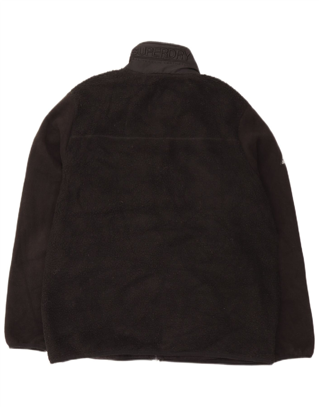 Jaqueta de lã masculina Superdry UK 44 2XL poliéster preto