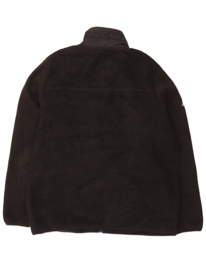 Jaqueta de lã masculina Superdry UK 44 2XL poliéster preto