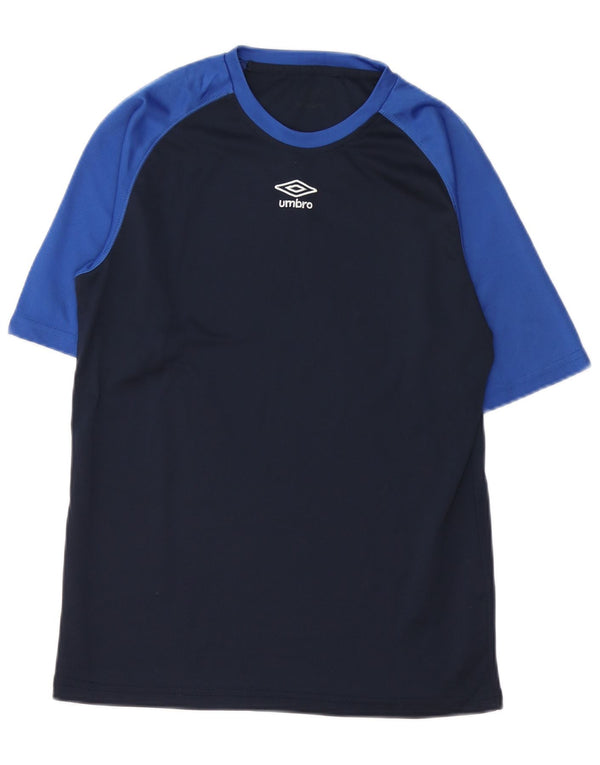 Umbro Camiseta Masculina Top Pequeno Poliéster Colourblock Azul Marinho
