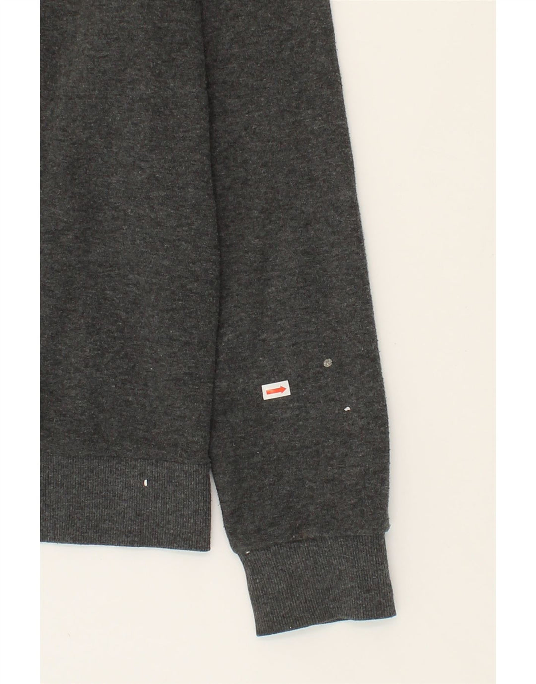 CONVERSE Boys Graphic Hoodie Jumper 13-14 Years XL Grey Cotton Vintage Converse and Second-Hand Converse from Messina Hembry 