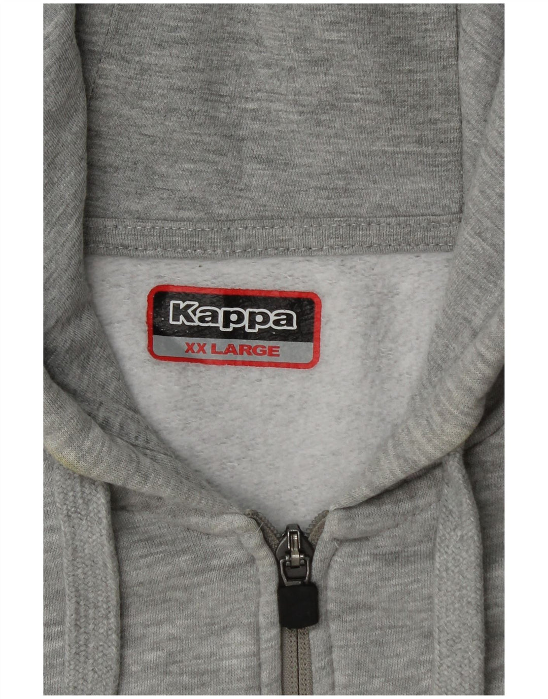 Suéter Kappa Boys Zip com capuz 13-14 anos 2XL cinza