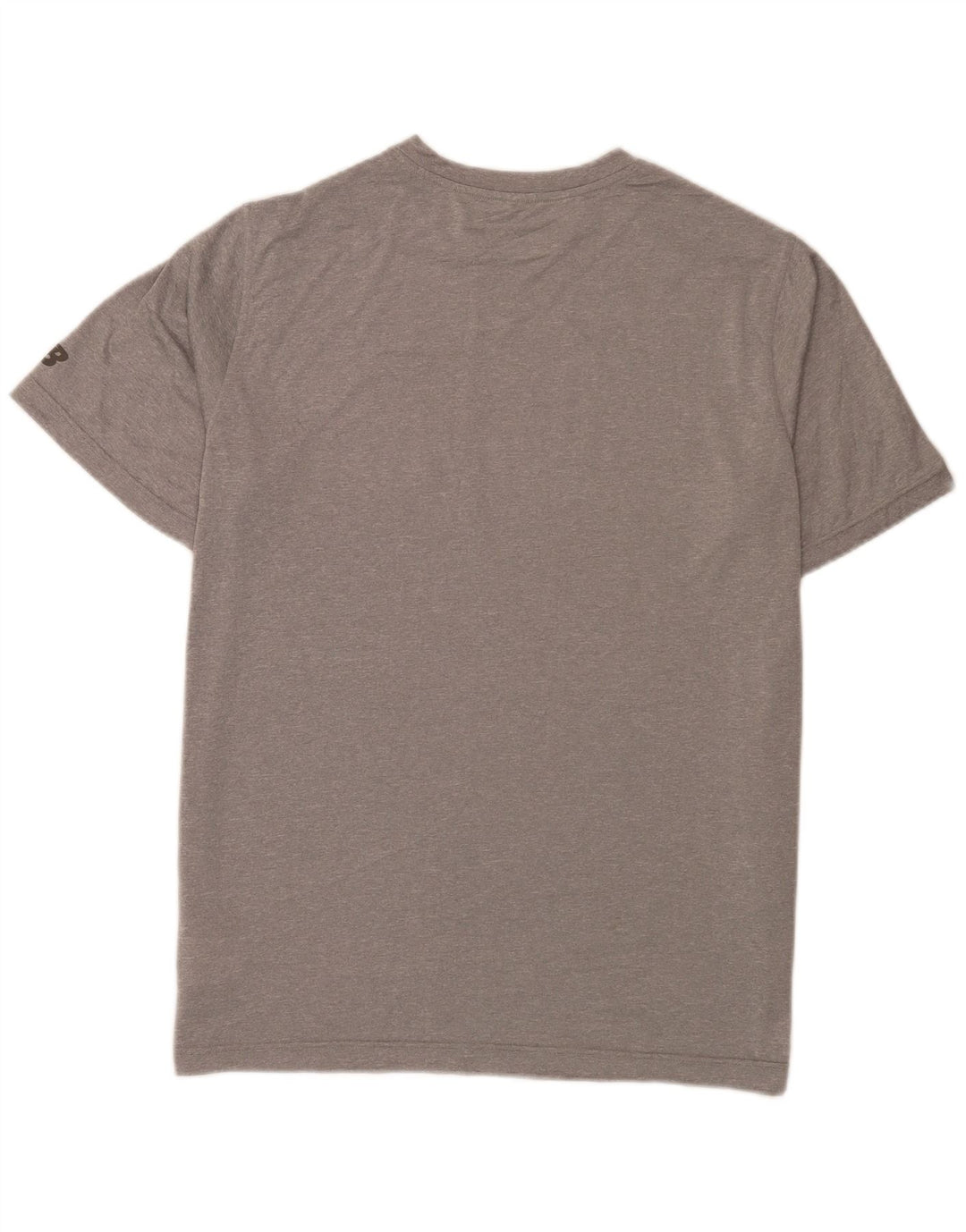 Camiseta gráfica masculina New Balance XL poliéster cinza