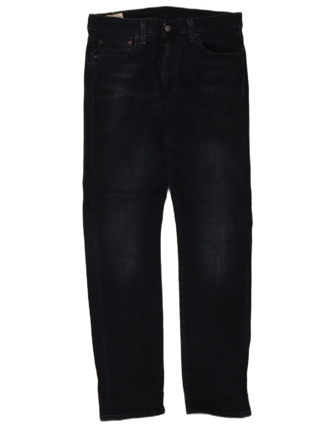 Levi's Masculino 502 Tapered Jeans W33 L34 Azul Marinho Algodão