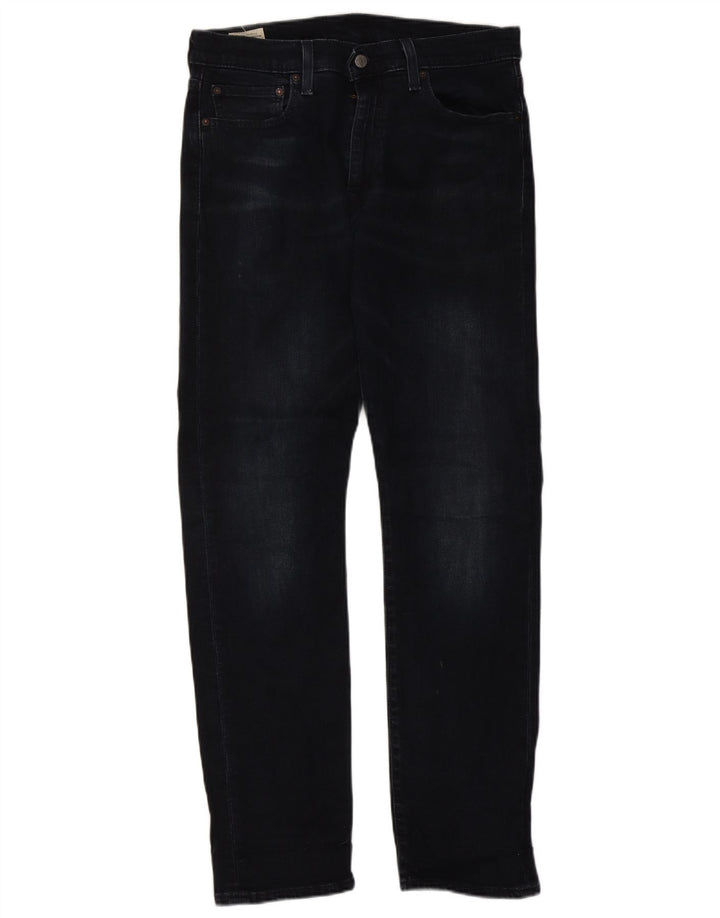 Levi's Masculino 502 Tapered Jeans W33 L34 Azul Marinho Algodão