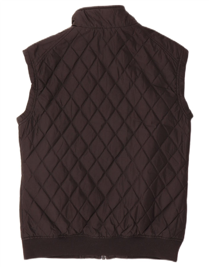 Colete acolchoado feminino Lyle & Scott UK 14 grande poliéster preto