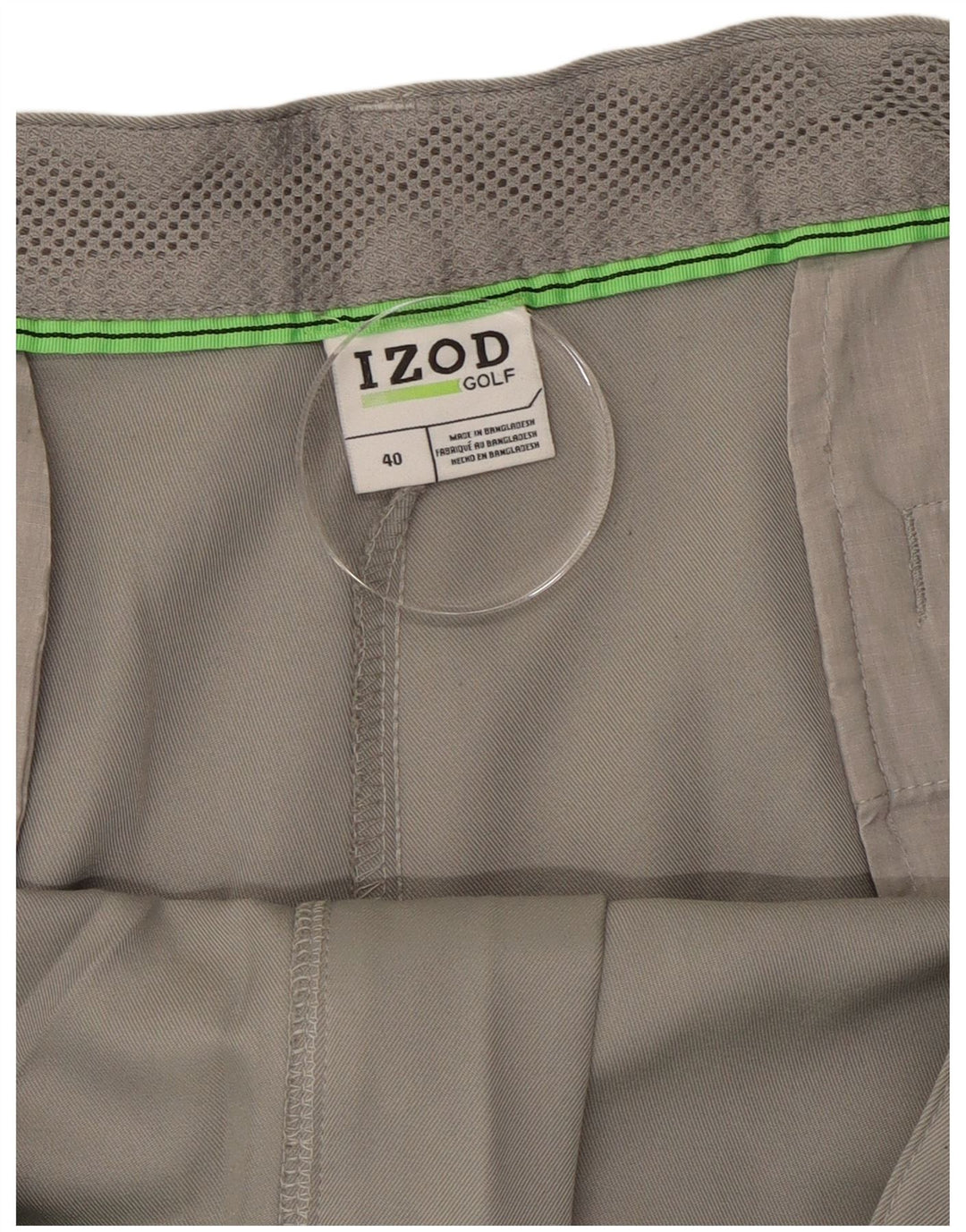Izod Mens Cargo Shorts W40 XL Cinza Poliéster