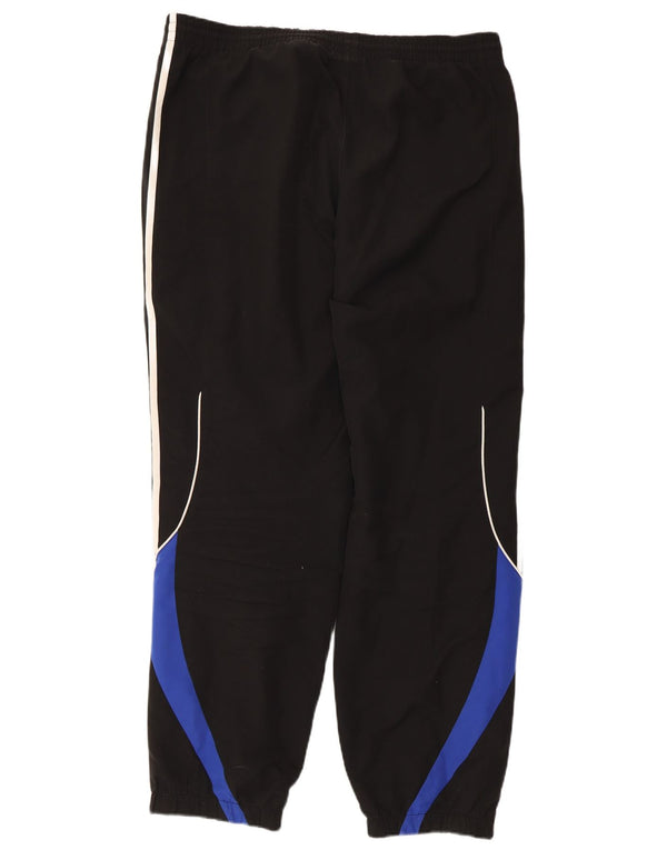 Calça de treino masculina Adidas Joggers UK 44/46 grande bloco colorido preto