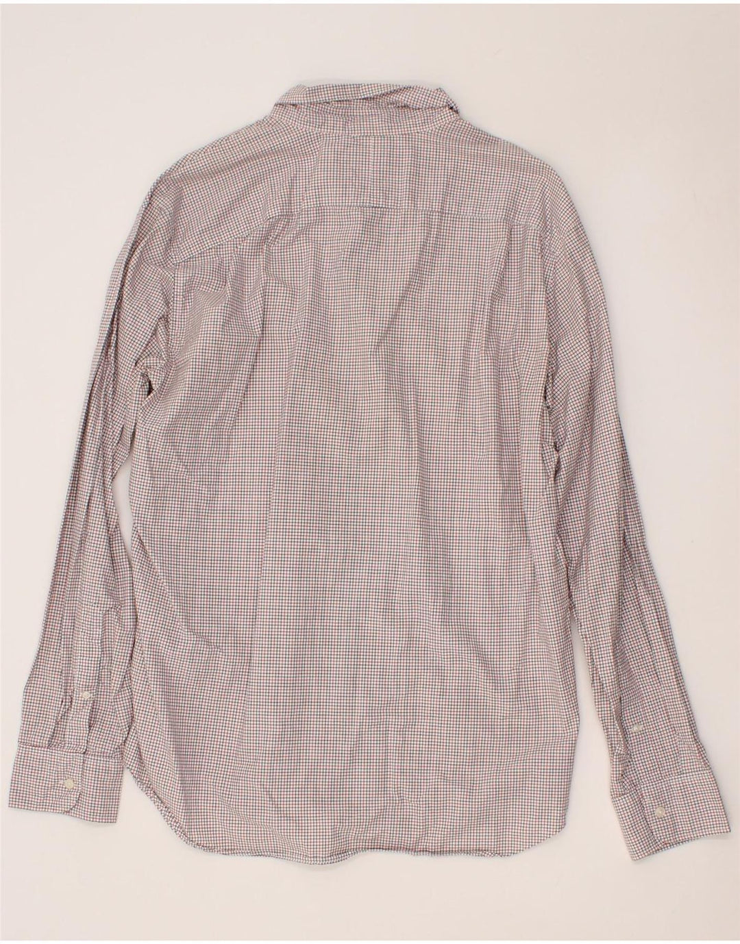 J. CREW Mens Shirt Large Red Check Cotton Vintage J. Crew and Second-Hand J. Crew from Messina Hembry 