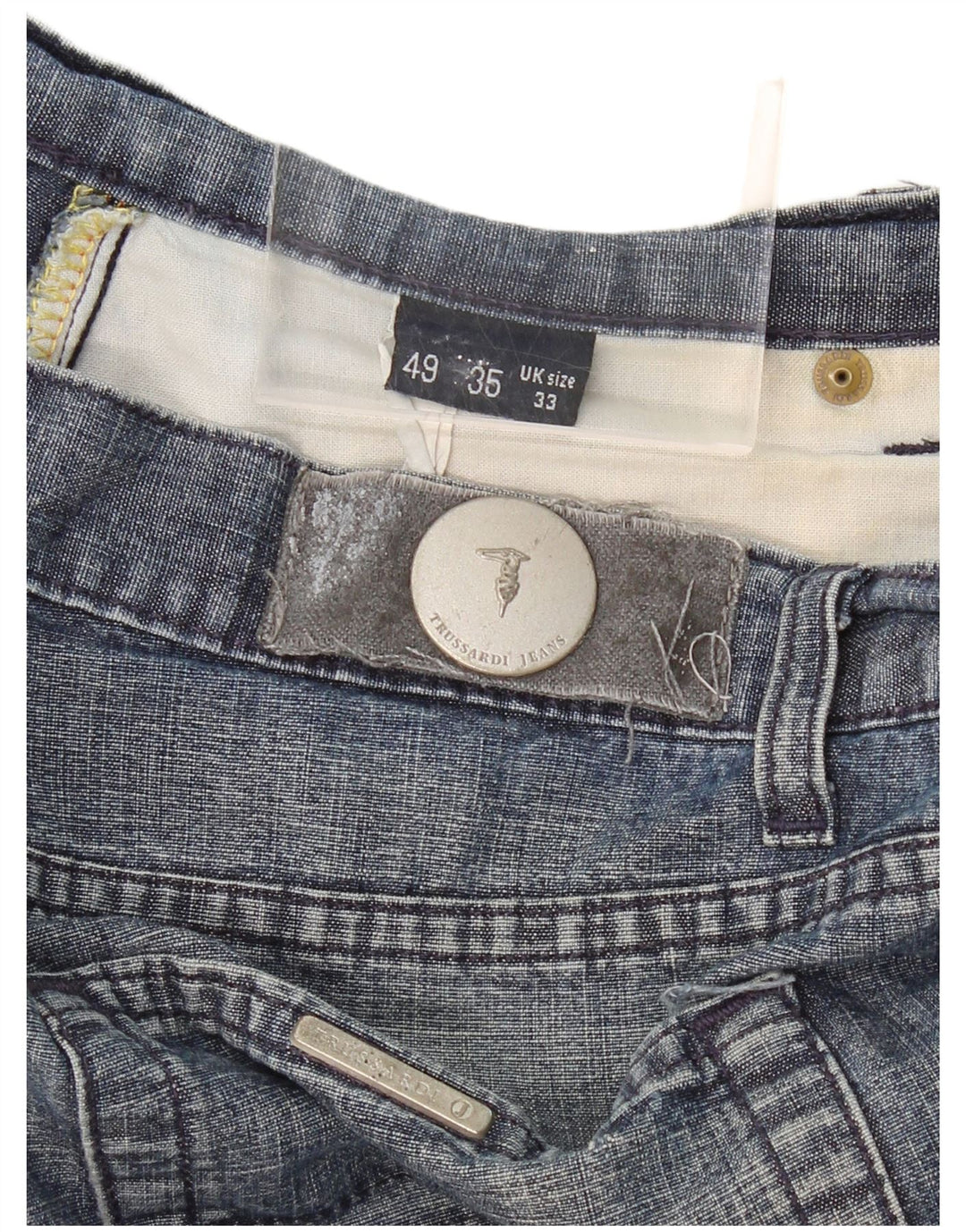 TRUSSARDI Mens Straight Jeans W33 L29  Blue