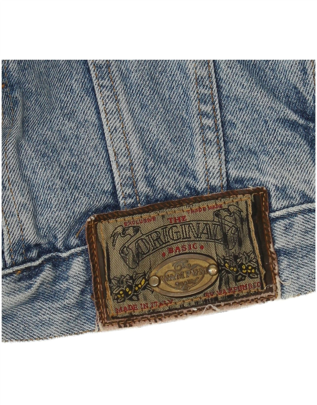 Jaqueta jeans masculina Wampum Reino Unido 42 XL azul