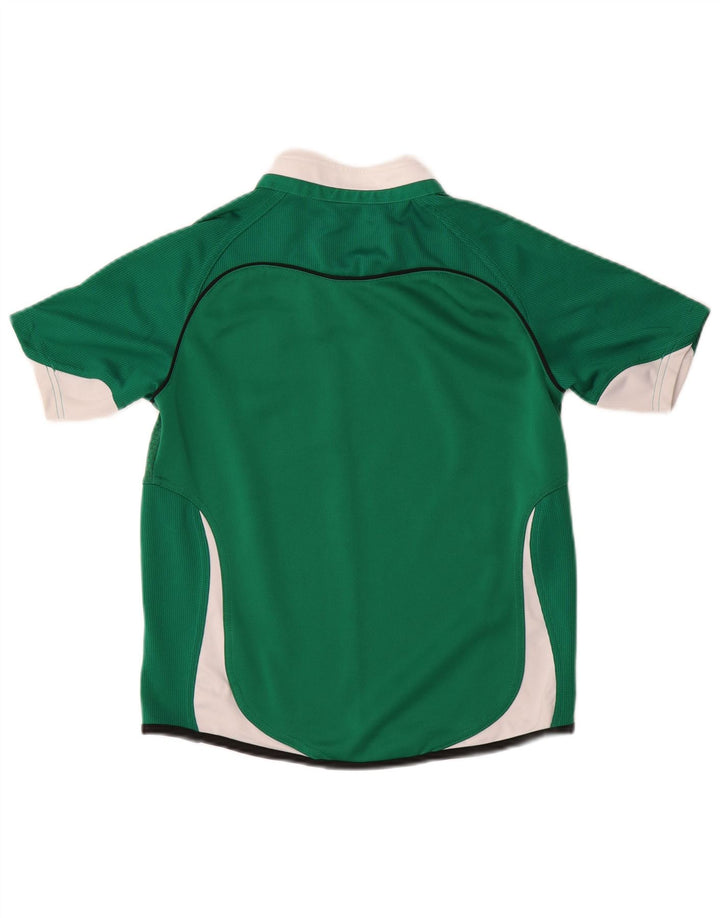 Camiseta PUMA Boys IRFU Graphic Top 11-12 Anos Grande Bloco Colorido Verde