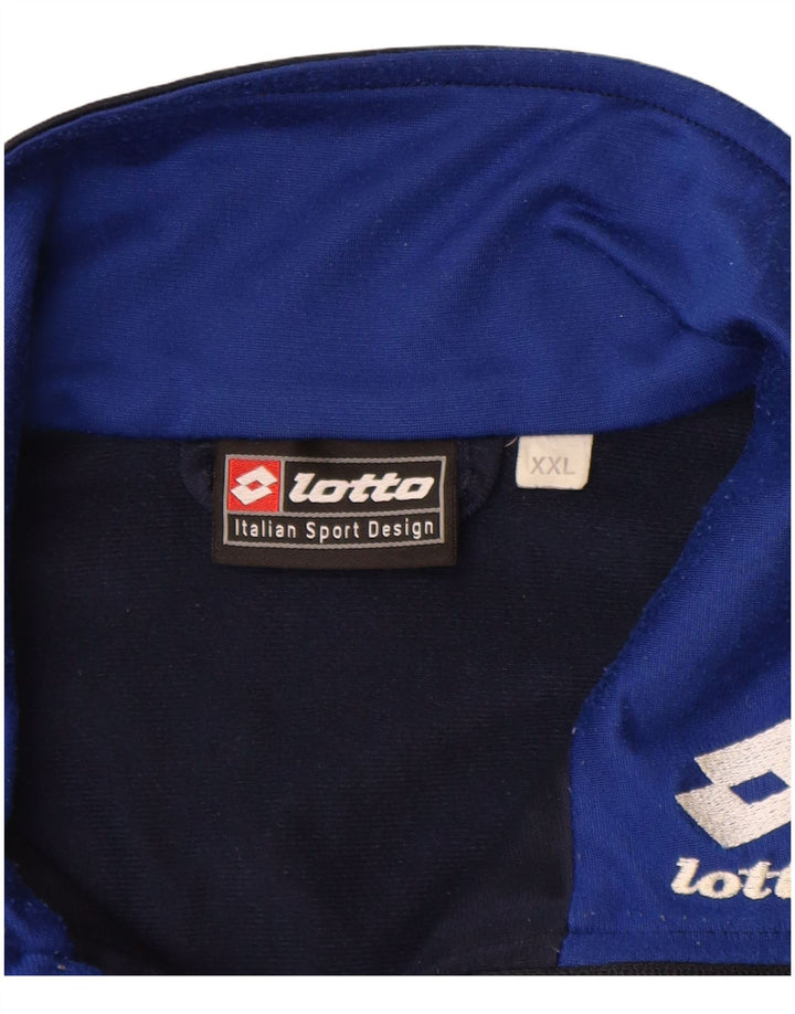 LOTTO Mens Treino Top Jaqueta 2XL Poliéster Colourblock Azul Marinho