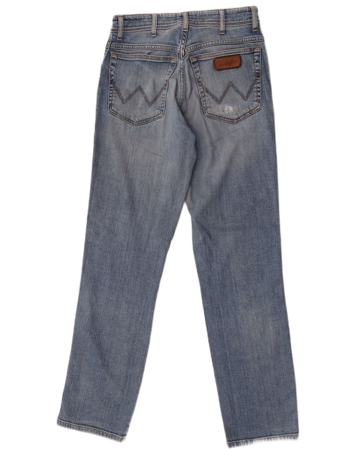 Wrangler Masculino Texas Straight Jeans W30 L32 Azul Algodão