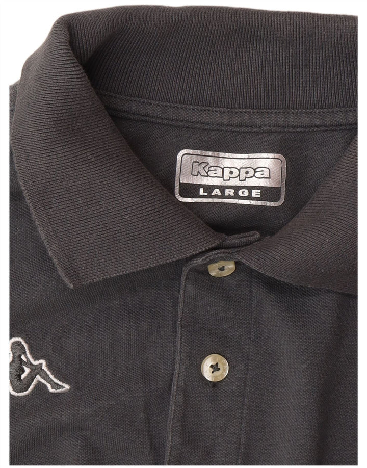 Camisa polo masculina Kappa grande cinza